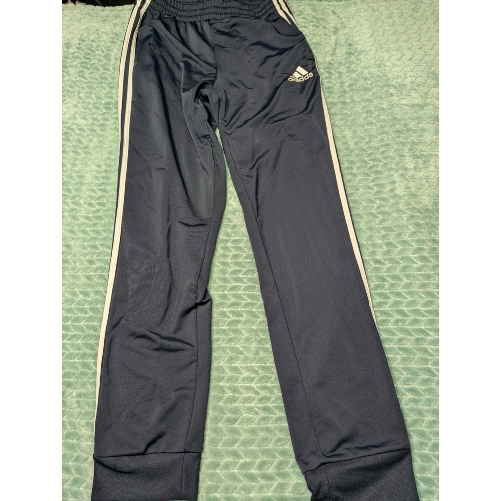 Adidas Primegreen Navy Blue 3-Stripe Track Pants Mens Medium Joggers